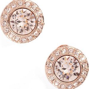 Givenchy Crystal Rose Gold Clip-On Earrings